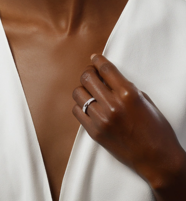 [Glow Muse]ALLIANCE LIENS VIDENCE PAVED DIAMOND 4MM RING