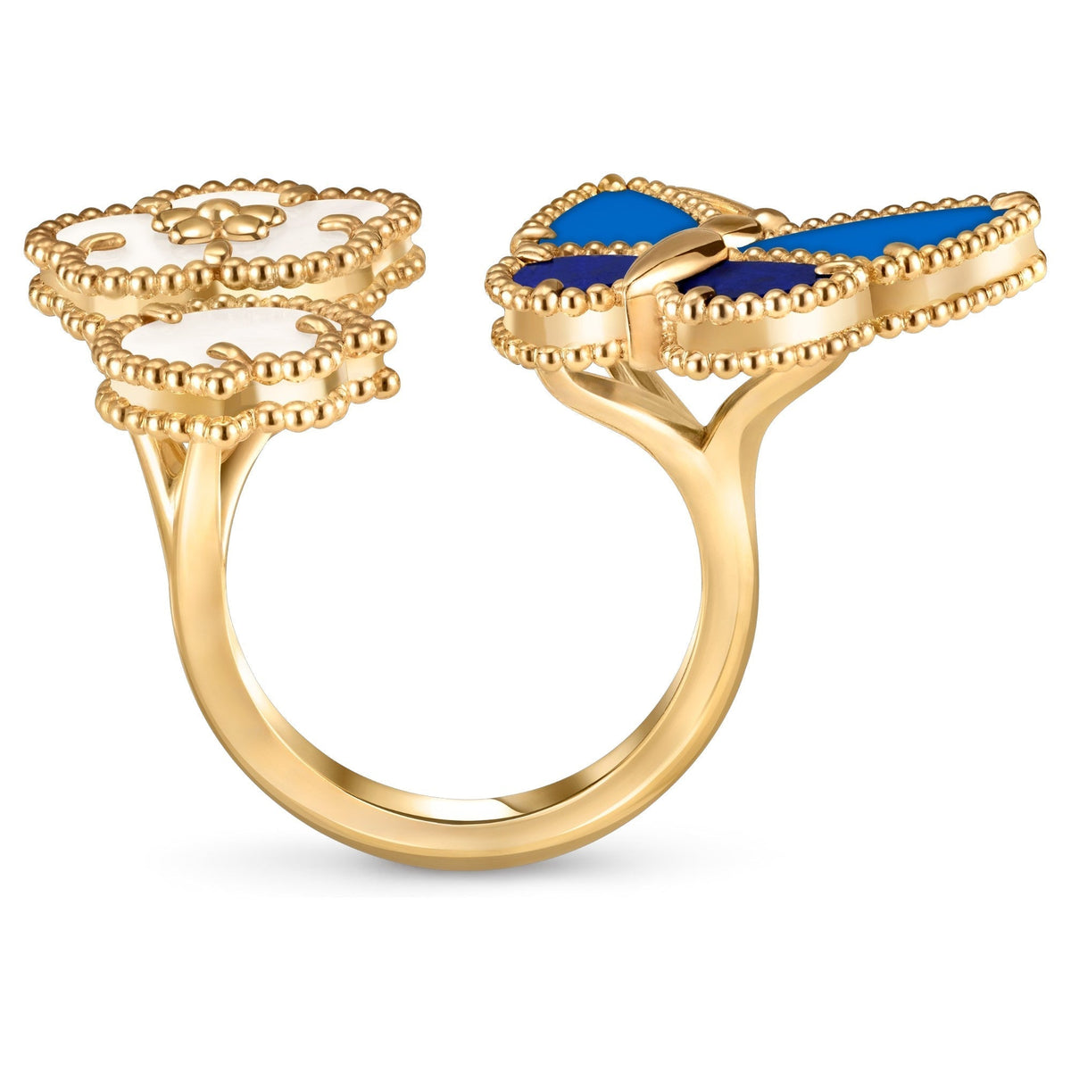 [Glow Muse]LUCKY SPRING BUTTERFLY OPEN-FACE RINGS