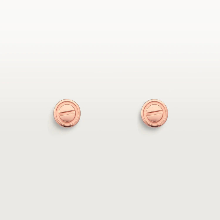 [Glow Muse]LOVE EARRINGS PINK GOLD 10MM