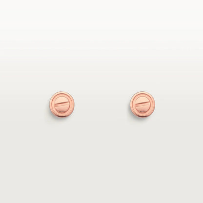 [Glow Muse]LOVE EARRINGS PINK GOLD 10MM