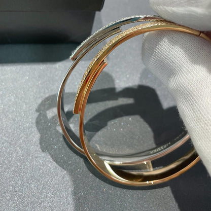 [Glow Muse]Move Noa Rose Gold Pavé Diamond Bangle Bracelet