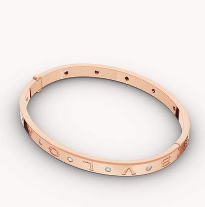 [Glow Muse]ZERO 1 PINK GOLD 12 DIAMONDS BRACELET