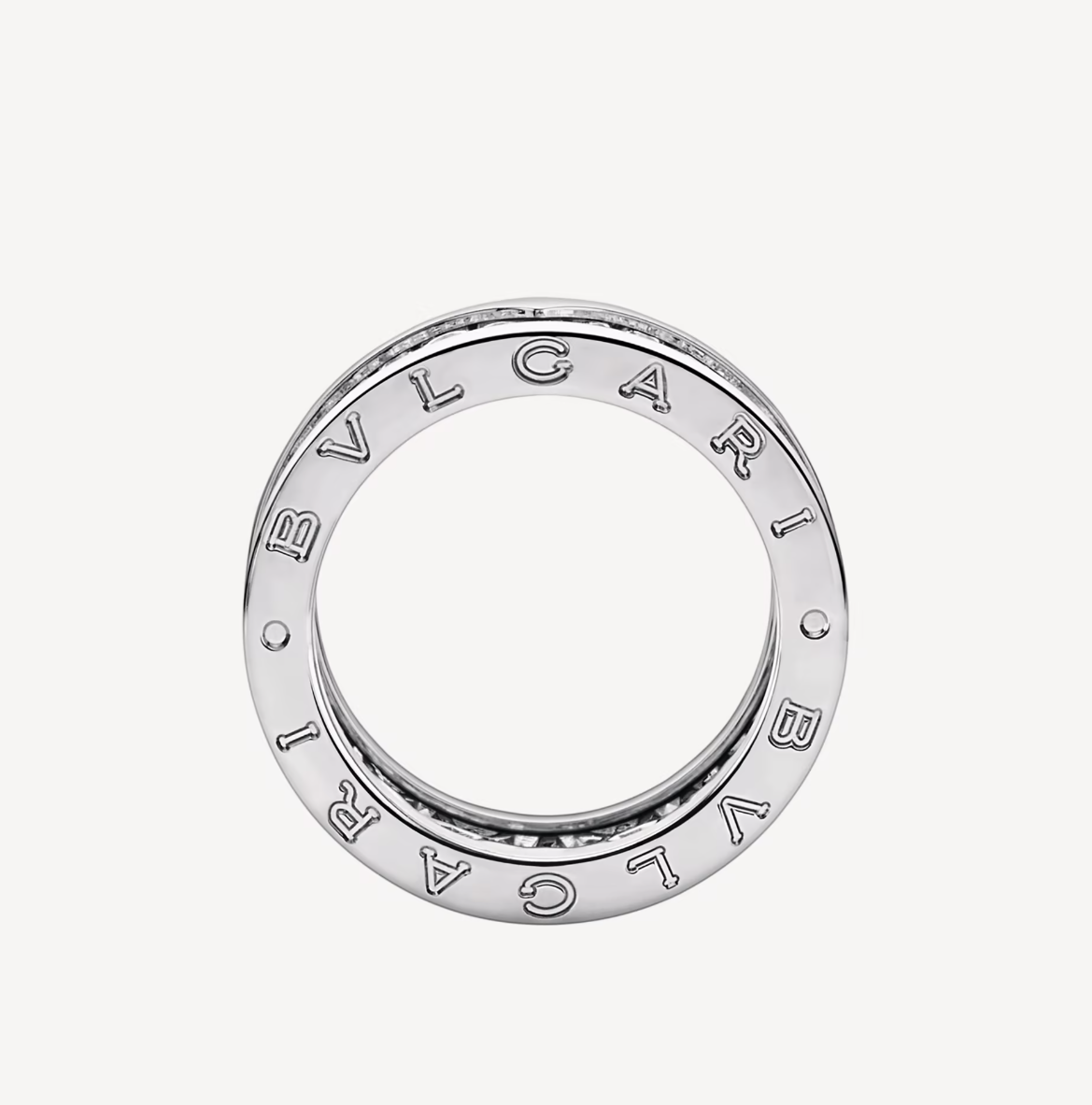 [Glow Muse]ZERO 1 WITH PAVED DIAMONDS ON THE SPIRAL RING