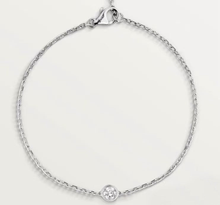 [Glow Muse jewelrys]CT New Single Diamond Bracelet