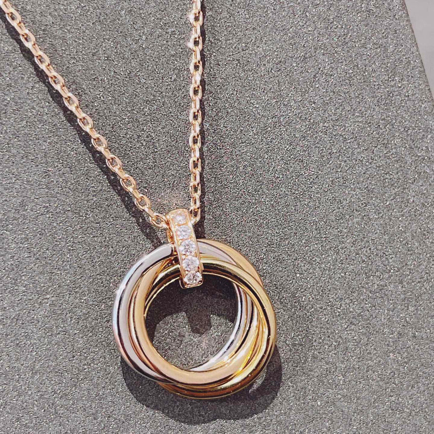 [Glow Muse]TRINITY NECKLACE GOLD  DIAMONDS