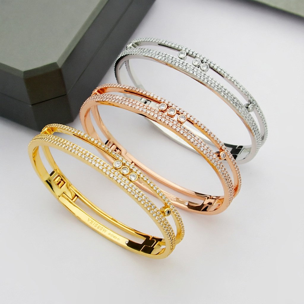 [Glow Muse]Move Romane pavé bangle