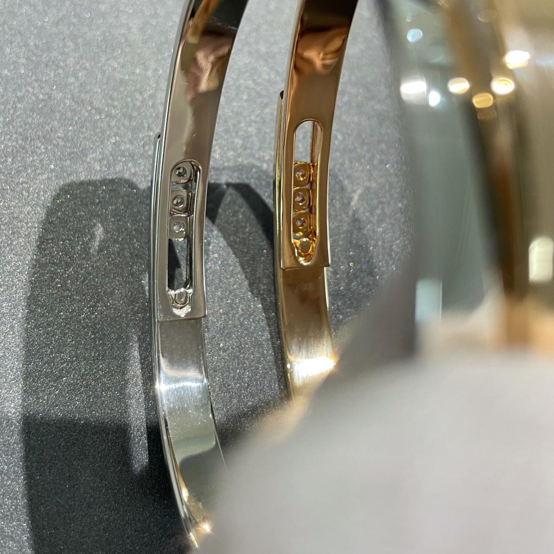 [Glow Muse]Move Noa Rose Gold Pavé Diamond Bangle Bracelet