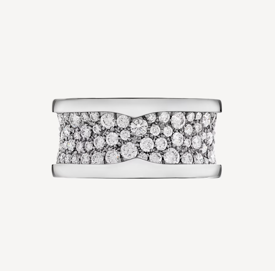 [Glow Muse]ZERO 1 WITH PAVED DIAMONDS ON THE SPIRAL RING