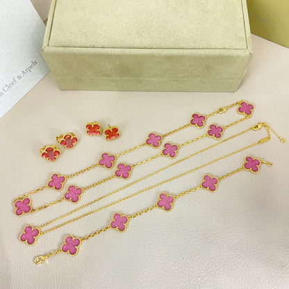 [⭐Glow Muse]CLOVER 10 MOTIFS  NEW BUBBLE PINK ENAMEL