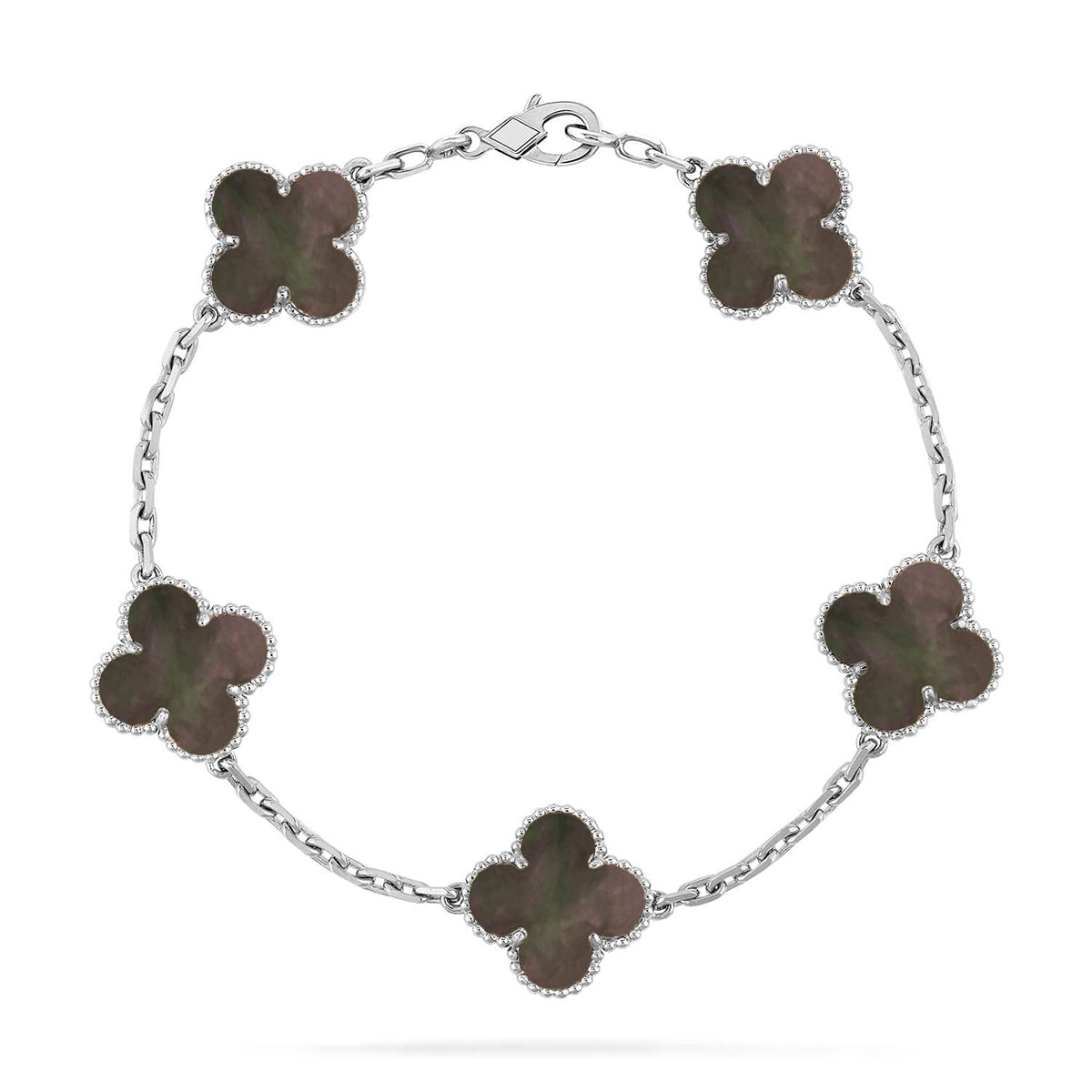 [⭐Glow Muse] CLOVER 5 MOTIF GRAY MOP BRACELET COLLECTION