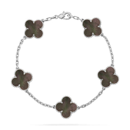 [⭐Glow Muse] CLOVER 5 MOTIF GRAY MOP BRACELET COLLECTION