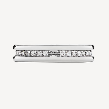 [Glow Muse]ZERO 1 ONE-BAND PAVED DIAMONDS ON THE SPIRAL RING