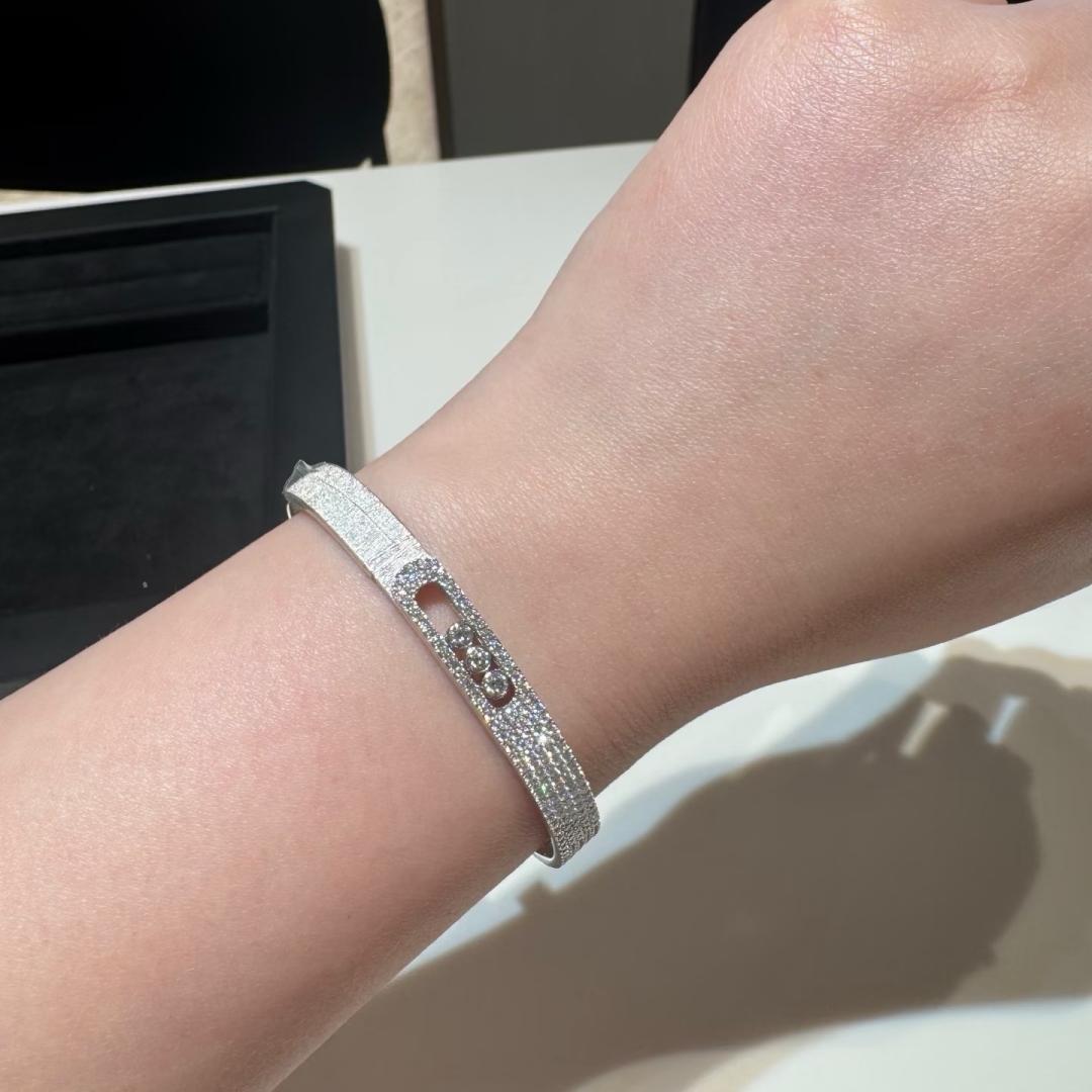 [Glow Muse]Move Noa Ciselé half pavé bangle