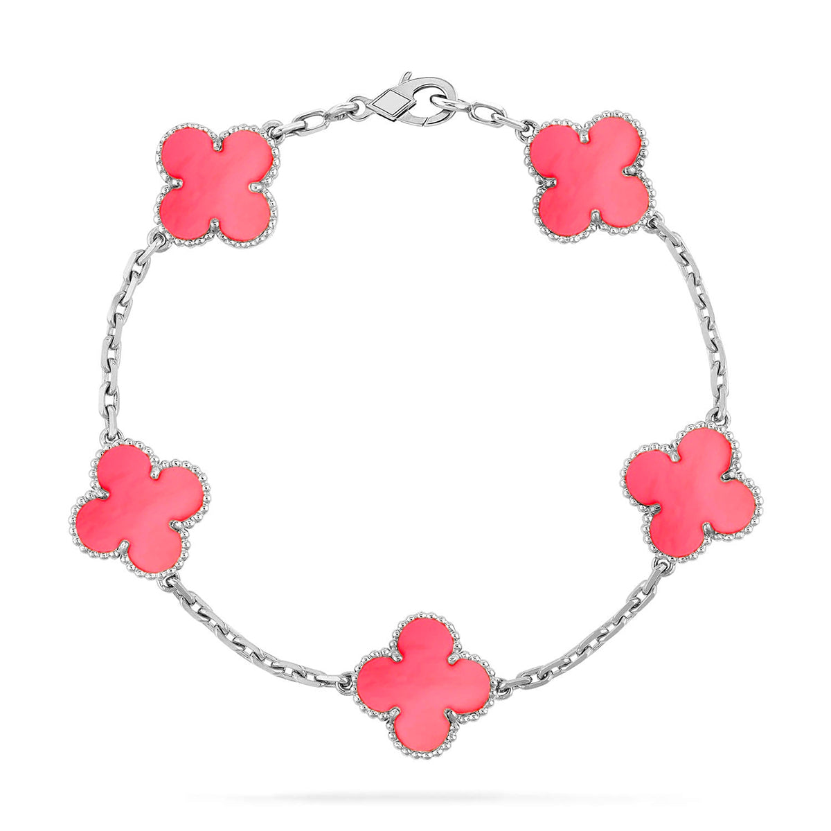 [⭐Glow Muse] CLOVER 5 MOTIFS  PINK MOP BRACELET COLLECTION