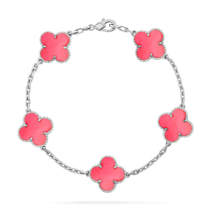 [⭐Glow Muse] CLOVER 5 MOTIFS  PINK MOP BRACELET COLLECTION