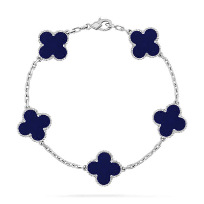 [⭐Glow Muse]CLOVER 5 MOTIF LAPIS LAZULI BRACELET COLLECTION
