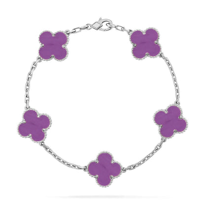 [⭐Glow Muse] CLOVER 5 MOTIF VIOLET BRACELET COLLECTION