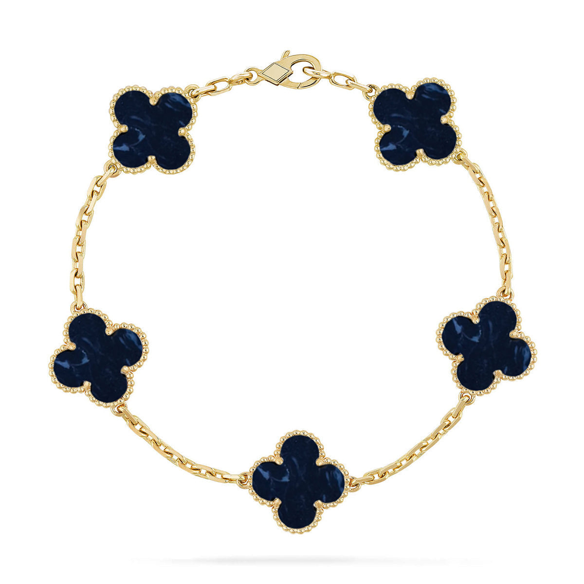 [⭐Glow Muse]CLOVER 5 MOTIF PIETERSITE BRACELET COLLECTION