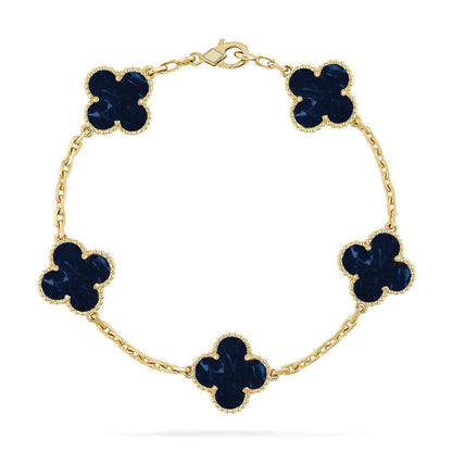 [⭐Glow Muse]CLOVER 5 MOTIF PIETERSITE BRACELET COLLECTION