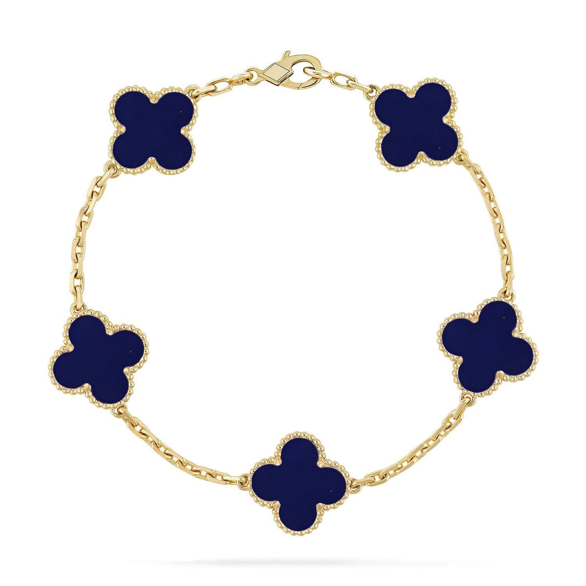 [⭐Glow Muse]CLOVER 5 MOTIF LAPIS LAZULI BRACELET COLLECTION