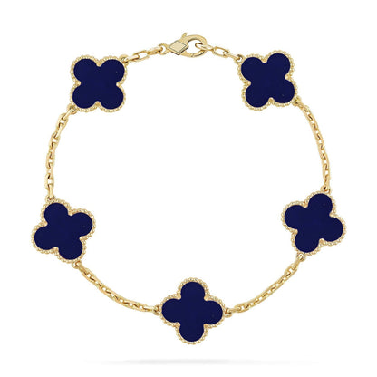 [⭐Glow Muse]CLOVER 5 MOTIF LAPIS LAZULI BRACELET COLLECTION