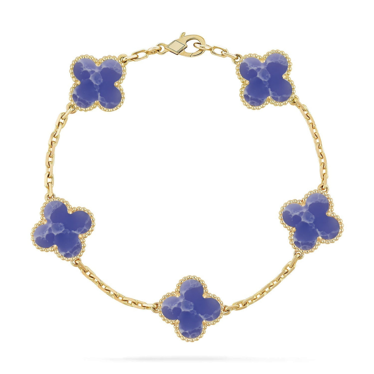 [⭐Glow Muse]CLOVER 5 MOTIF BLUE VEINS BRACELET COLLECTION