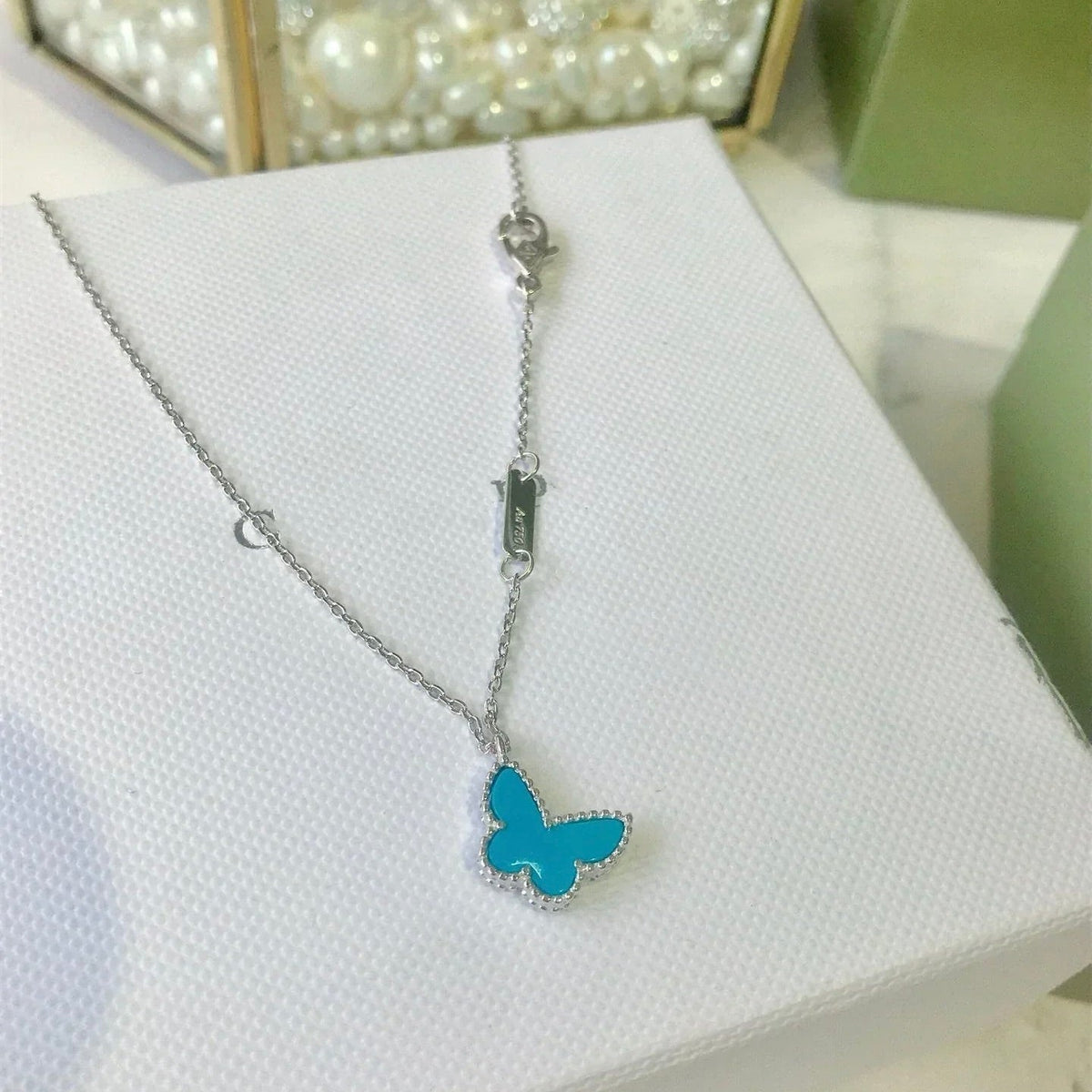 [Glow Muse]BUTTERFLY TURQUOISE BUTTERFLY BRACELET SILVER