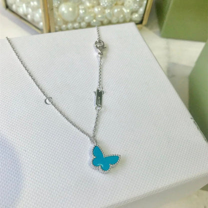 [Glow Muse]BUTTERFLY TURQUOISE BUTTERFLY BRACELET SILVER
