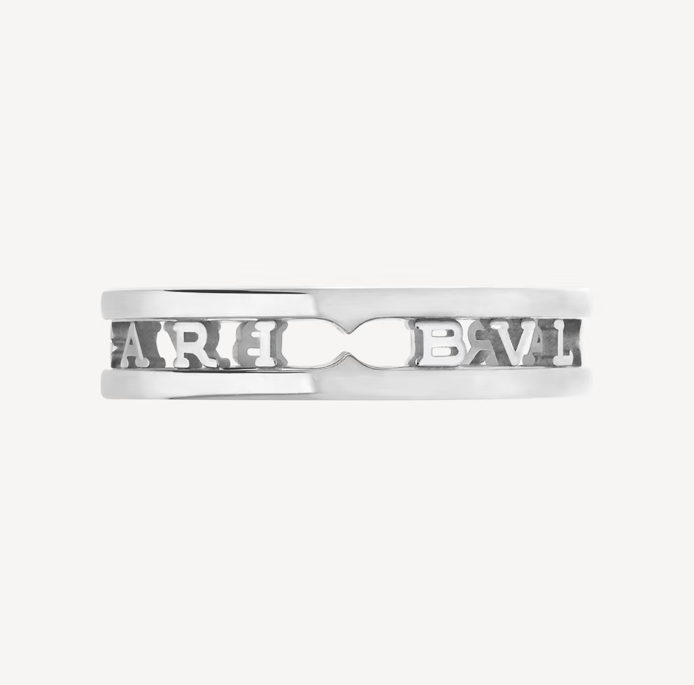 [Glow Muse]ZERO 1 ONE-BAND WITH OPENWORK LOGO SPIRAL RING