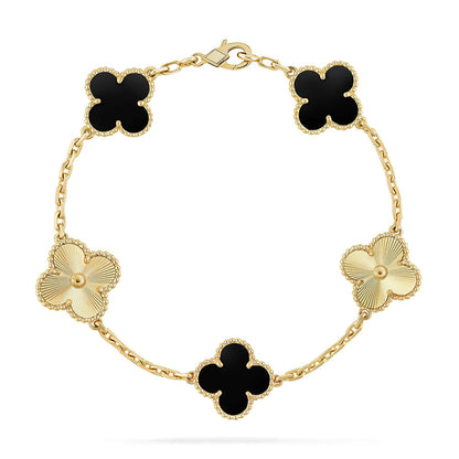 [⭐Glow Muse] CLOVER 5 MOTIF ONYXS BRACELET COLLECTION
