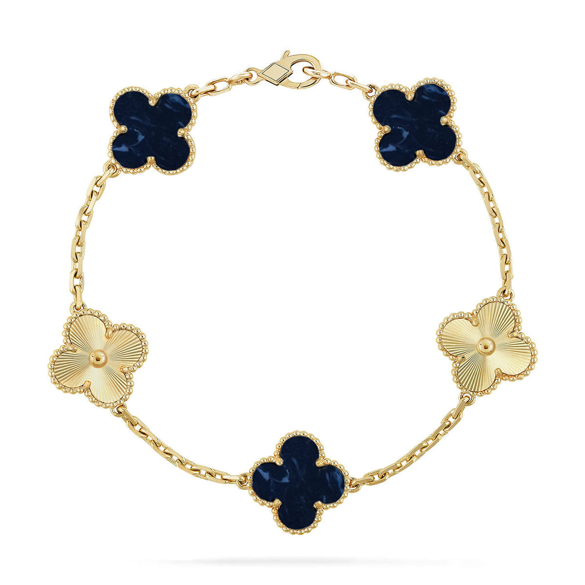 [⭐Glow Muse]CLOVER 5 MOTIF PIETERSITE BRACELET COLLECTION