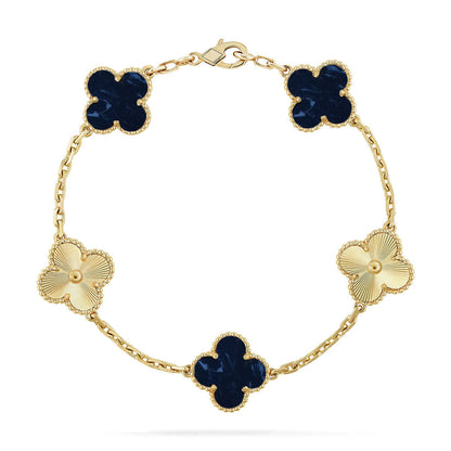 [⭐Glow Muse]CLOVER 5 MOTIF PIETERSITE BRACELET COLLECTION
