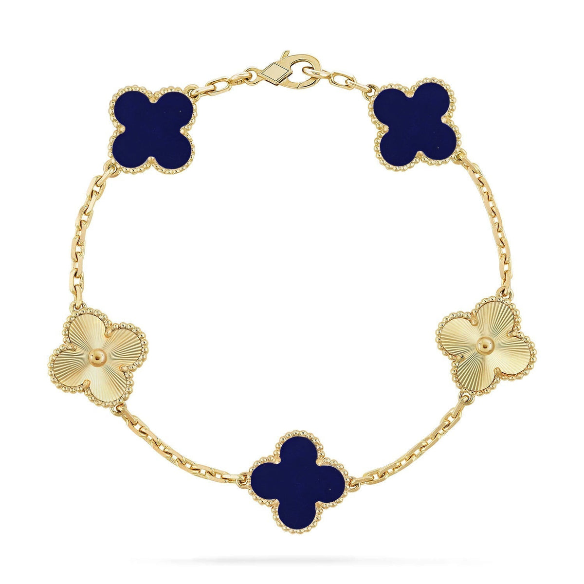 [⭐Glow Muse]CLOVER 5 MOTIF LAPIS LAZULI BRACELET COLLECTION
