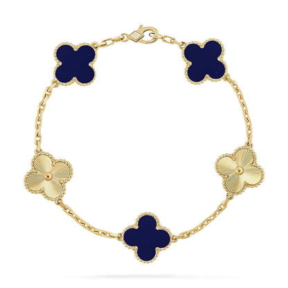 [⭐Glow Muse]CLOVER 5 MOTIF LAPIS LAZULI BRACELET COLLECTION