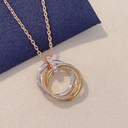 [Glow Muse]TRINITY NECKLACE GOLD  DIAMONDS