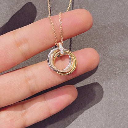 [Glow Muse]TRINITY NECKLACE GOLD  DIAMONDS