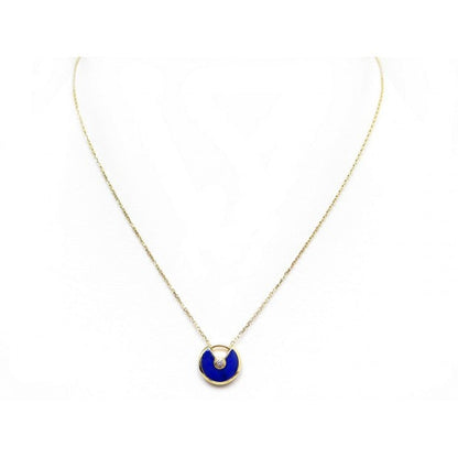 [Glow Muse]AMULETTE ROSE GOLD AGATE NECKLACE