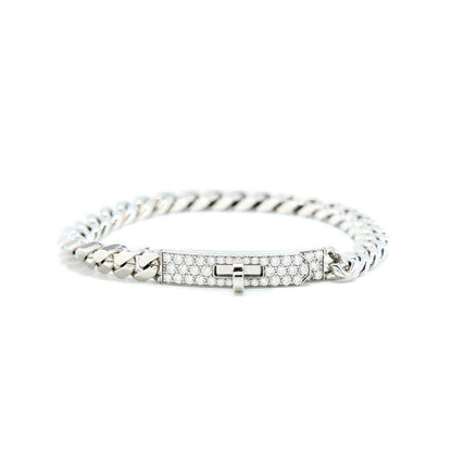 [Glow Muse]KELLY CHAIN SILVER DIAMOND BRACELET
