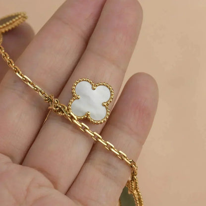 [Glow Muse]LUCKY SPRING 5 MOTIF GOLD BRACELET