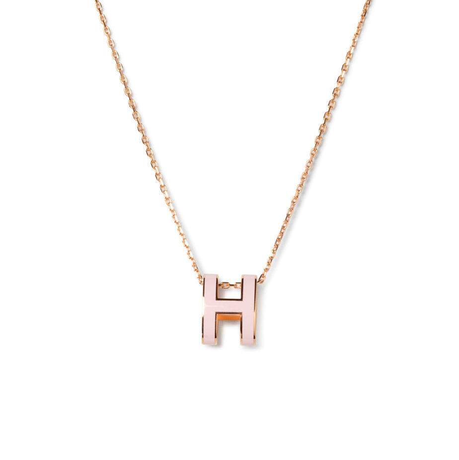 [Glow Muse]POP H PEDANT PINK GOLD