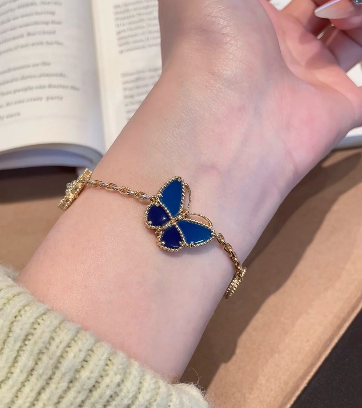 [Glow Muse]LUCKY SPRING BUTTERFLY 5 MOTIF BRACELET