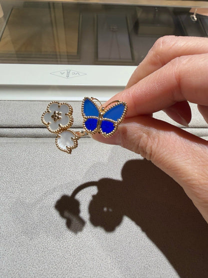 [Glow Muse]LUCKY SPRING BUTTERFLY OPEN-FACE RINGS