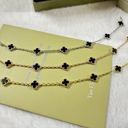 [Glow Muse]CLOVER 6 MOTIF  ONYXS BRACELET