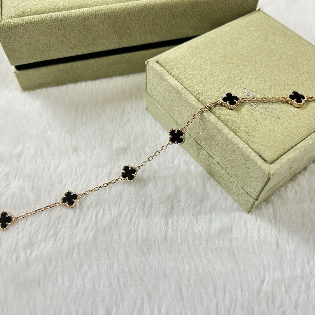 [Glow Muse]CLOVER 6 MOTIF  ONYXS BRACELET
