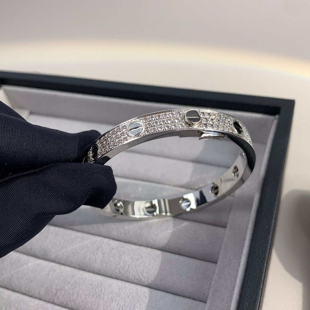 [Glow Muse]LOVE BRACELET 6.1MM DIAMOND-PAVED CERAMIC