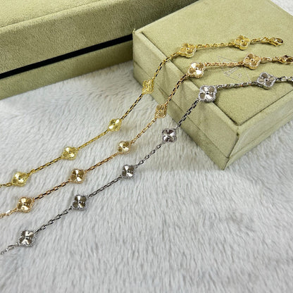[Glow Muse]CLOVER 6 MOTIF DIAMOND BRACELET