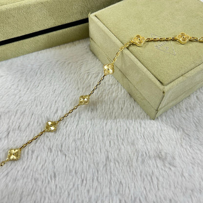 [Glow Muse]CLOVER 6 MOTIF DIAMOND BRACELET
