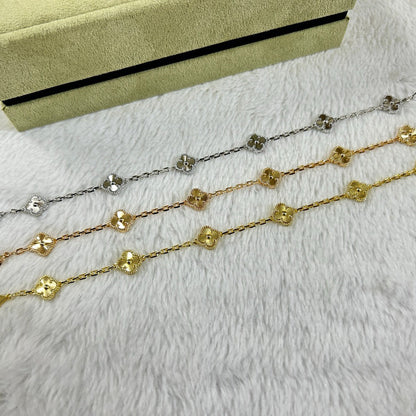 [Glow Muse]CLOVER 6 MOTIF DIAMOND BRACELET