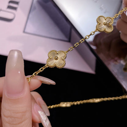 [Glow Muse]CLOVER 10 MOTIFS LASER NECKLACE