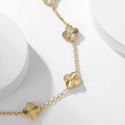 [Glow Muse]CLOVER 10 MOTIFS LASER NECKLACE